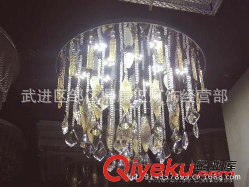批發(fā)現(xiàn)代新款水晶燈帶大功率貼片，臥室水晶燈1033/600原始圖片2