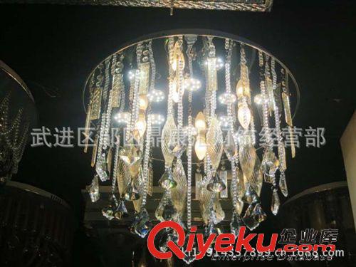 批發(fā)現(xiàn)代新款水晶燈帶大功率貼片，臥室水晶燈1033/600原始圖片3