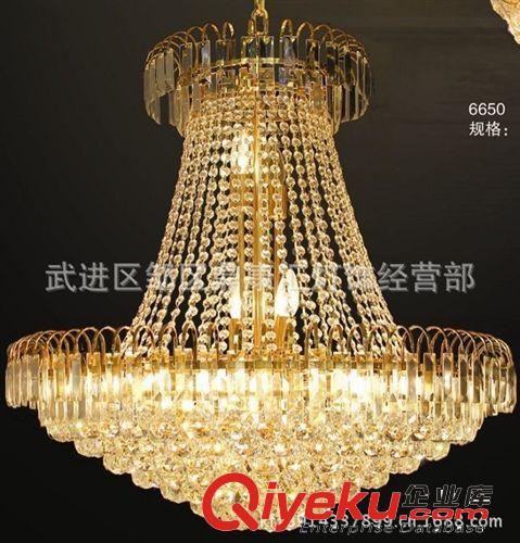 批發(fā)現(xiàn)代金色水晶吊燈，餐廳吊燈，樓梯燈5809