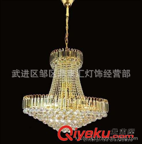 批發(fā)現(xiàn)代金色水晶吊燈，餐廳吊燈，樓梯燈5809原始圖片2