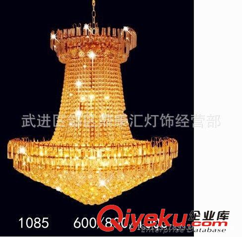 批發(fā)現(xiàn)代金色水晶吊燈，餐廳吊燈，樓梯燈5809原始圖片3