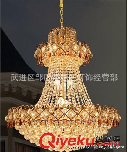 批發(fā)現(xiàn)代金色水晶燈，客廳黃水晶燈，時(shí)尚大氣9803/長(zhǎng)