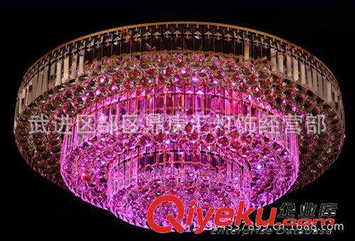批發(fā)現(xiàn)代黃色水晶燈客廳水晶燈，蛋糕燈，8037帶LED原始圖片2