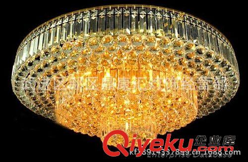 批發(fā)現(xiàn)代黃色水晶燈客廳水晶燈，蛋糕燈，8037帶LED原始圖片3