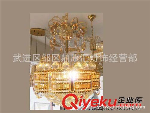 批發(fā)現(xiàn)代大功率貼片吊燈，金色水晶燈。餐廳燈2612