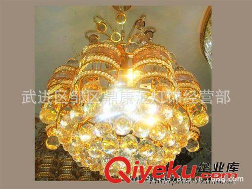 批發(fā)現(xiàn)代大功率貼片吊燈，金色水晶燈。餐廳燈2612