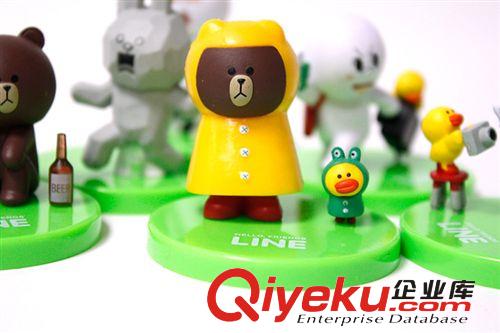 來自星星的你 LINE人氣擺件 教授布朗熊可尼兔新款LINE扭蛋整套原始圖片3