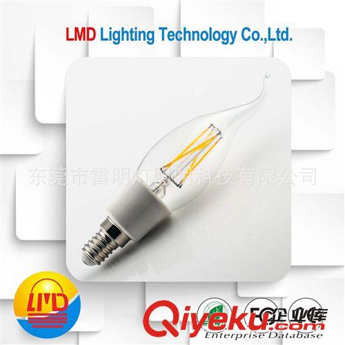 现货供应装饰专用3.5W 4W线型LED牛尾灯丝蜡烛灯