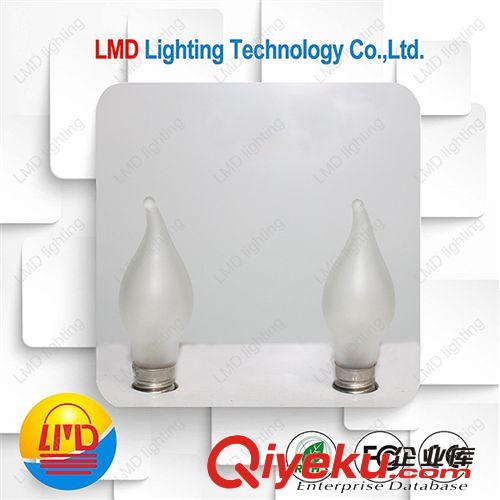 供應(yīng)E10螺口C6拉尾圣誕燈飾用外磨砂燈泡原始圖片2
