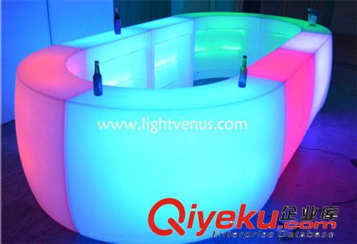 大量供應 LED16色發光 可遙控充電 酒店酒吧KTV 圓形吧臺原始圖片2