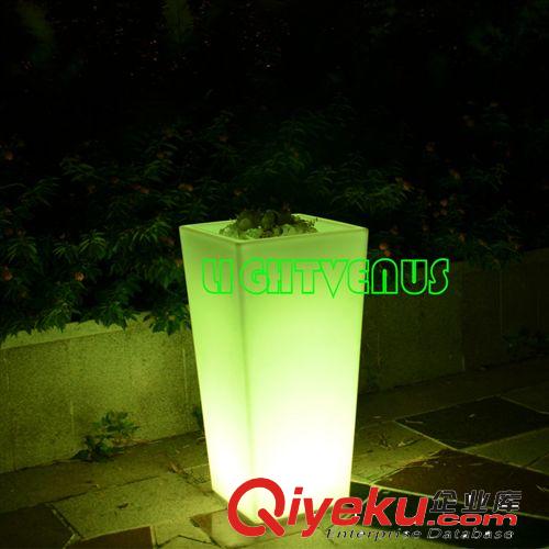 可供選擇 LED時(shí)尚創(chuàng)意發(fā)光花盆 酒店/酒吧變色花盆