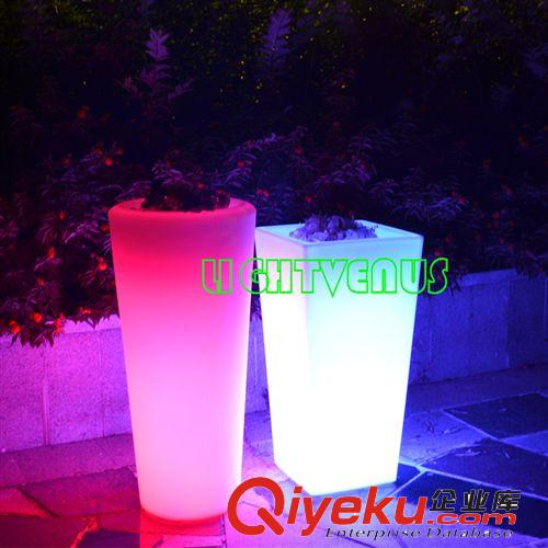 大量供應 LED多彩發光/變色/可充電戶外 婚禮慶典花盆