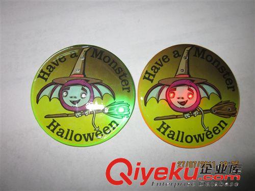 專業(yè)定做 閃光胸章 LED閃光胸牌 發(fā)光胸章徽章 電子閃光證章