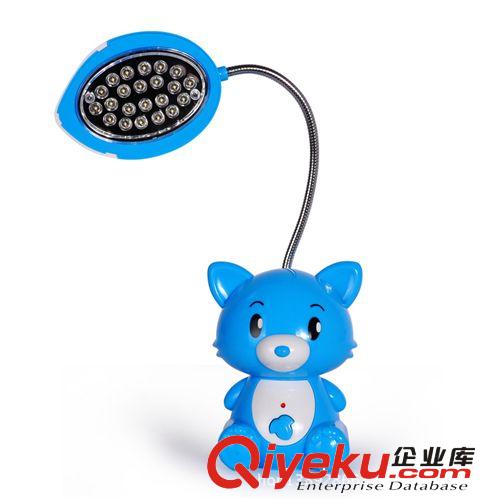 668久量LED充電臺燈 護眼學習學生燈 折疊led小臺燈 創意卡通原始圖片2