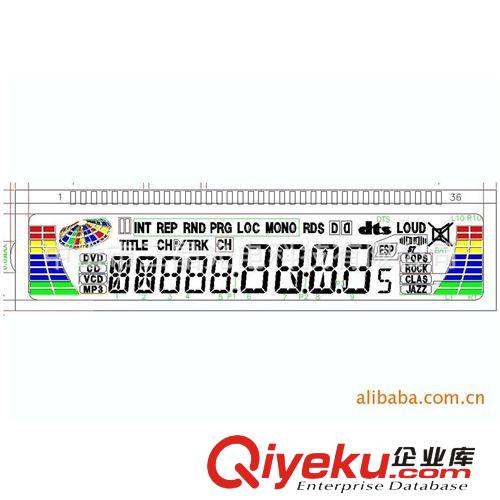 供應 液晶屏4位8字段碼TN顯示屏 超寬溫LCD液晶屏