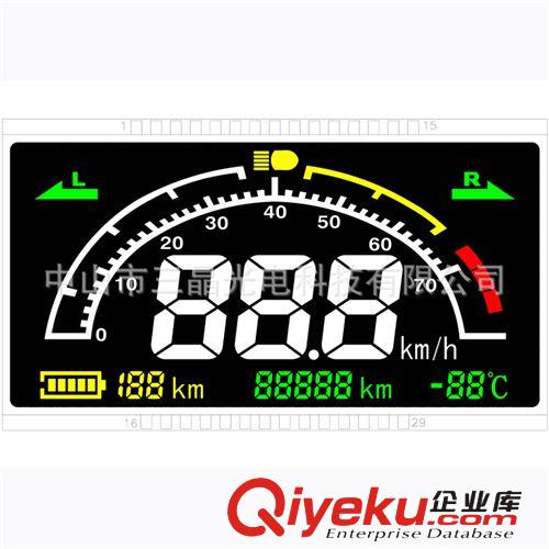 廠家供應(yīng) 汽車儀表LCD顯示屏  VA黑膜負(fù)顯原始圖片2