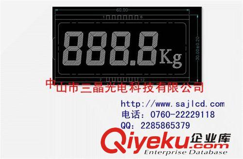 低價(jià)訂制 用于人體秤的LCD液晶顯示屏，量大從優(yōu)