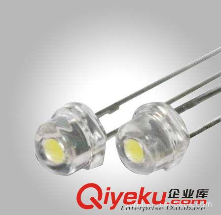 廠價直銷大角度深插F5圓頭白色LED（45度）