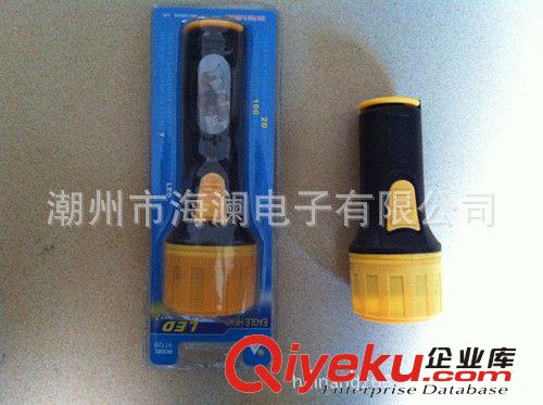 LED手電筒 全塑料2節(jié)大一燈手電筒 非洲熱賣中手電筒