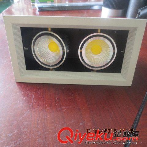 【大量供應】COB格柵燈 6W集成式格柵燈 led大功率燈具雙頭豆膽燈原始圖片3