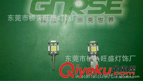 供應(yīng) CANBUS解碼燈 T10-5頭 LED汽車儀表燈  LED牌照燈 車頂燈原始圖片2