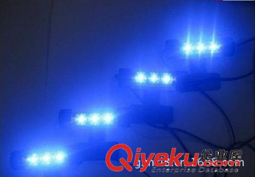 車內(nèi)氛圍燈 LED氣氛燈 室內(nèi)裝飾燈 腳底燈 一拖四　藍(lán)色氣氛燈原始圖片3