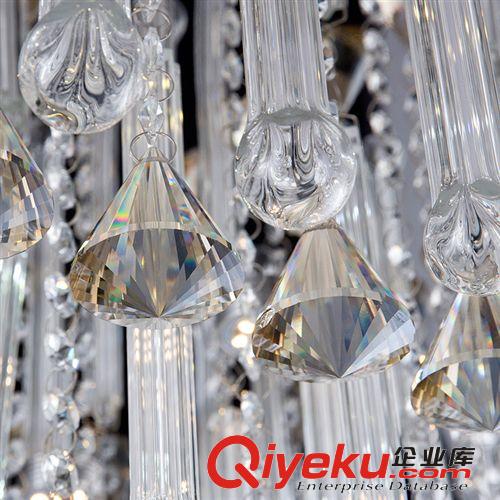 水晶燈批發廠家現代大功率LED水晶燈客廳燈節能遙控分段吸頂燈原始圖片3