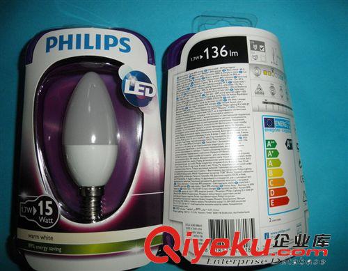 zp飛利浦LED尖泡FR B35 E14 1.7W-15W/2700K暖光磨砂尖泡蠟燭泡原始圖片3
