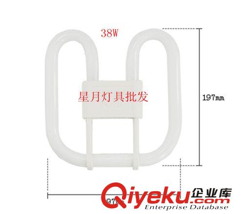 Midea/美的 美的2D管 2D蝴蝶管 熒光燈 三基色節(jié)能燈管 21W 38W原始圖片2