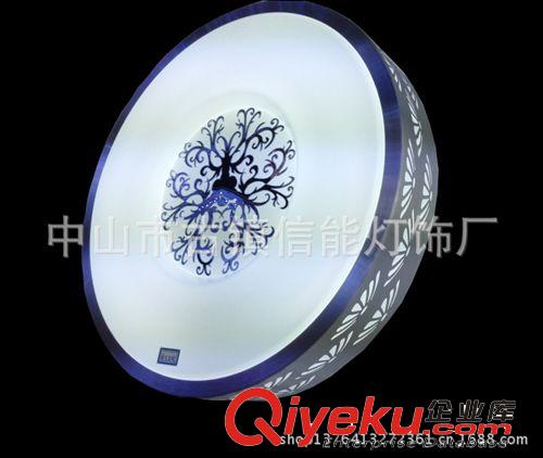【信能照明】中山廠家直供LED中g(shù)d亞克力吸頂燈燈罩/外殼原始圖片2