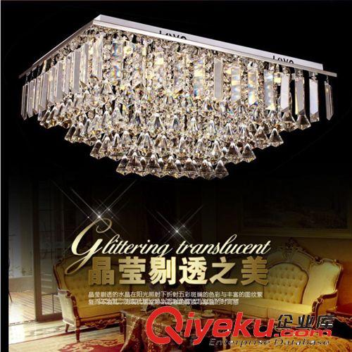 新款LED現(xiàn)代簡約浪漫花型客廳 餐廳臥室時尚玻璃罩水晶吸頂燈批發(fā)