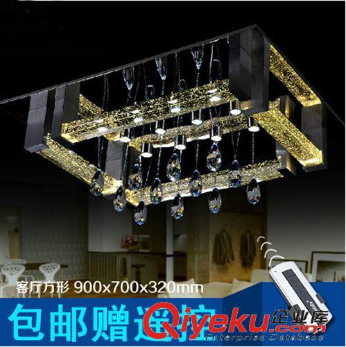 gdLED水晶燈大客廳長方形吸頂燈具水晶柱吸頂臥室會議室工程燈原始圖片3