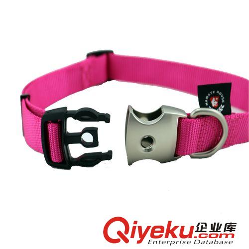 廠家直銷尼龍粉色狗項圈 寵物項圈 OEM單 量大價優(yōu)  外貿(mào)出口原始圖片3