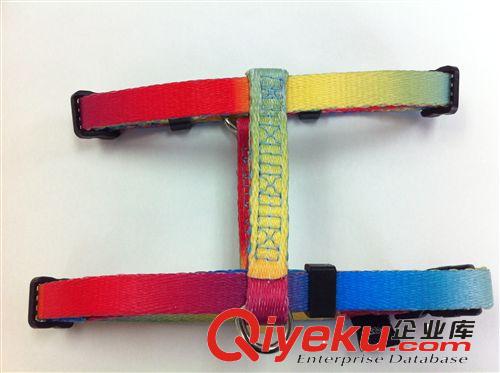 東莞哈美特寵物批發(fā) 彩虹熱轉(zhuǎn)印貓胸帶 外貿(mào)訂單 安全環(huán)保原始圖片3