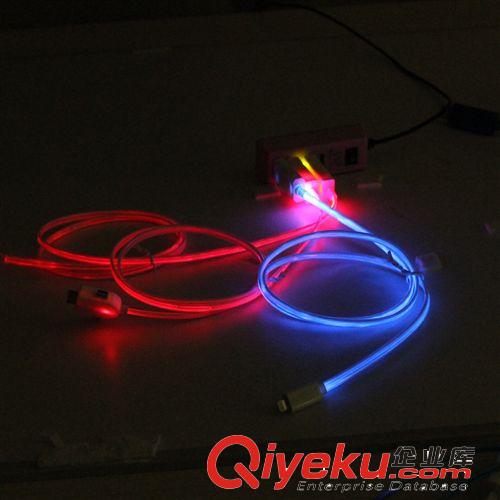 2014創新彩光數據線 蘋果手機數據線 三星Micro 小米充電線原始圖片2