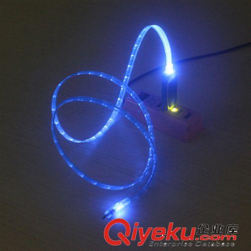 {zx1}款流光線 LED光纖線 手機USB充電線 追光數據線 生產廠家原始圖片3