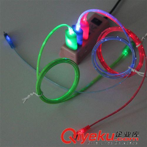 LED光纖充電線 三星/小米手機/蘋果手機USB數據線 廣告禮品原始圖片3