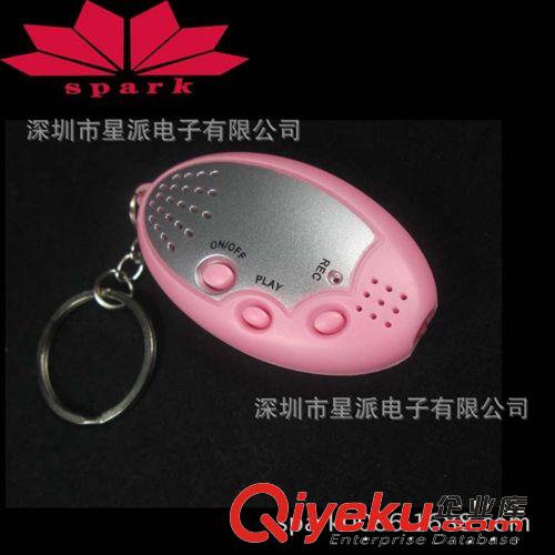 廠家熱銷聲控鑰匙扣小手電筒 帶按鍵功能發(fā)光手電筒原始圖片3