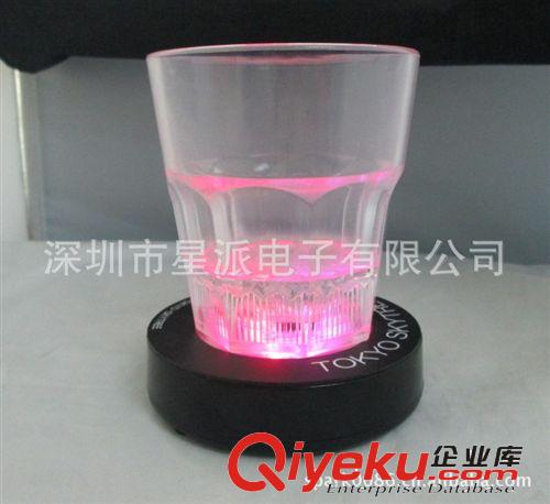 厚22mm發(fā)光杯墊 直徑94mm圓形杯墊  不帶干電池發(fā)光杯墊原始圖片3