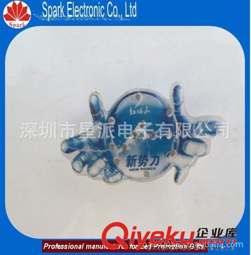 訂做 各類LED閃光磁力扣 發(fā)光徽章 發(fā)光服飾徽章原始圖片3