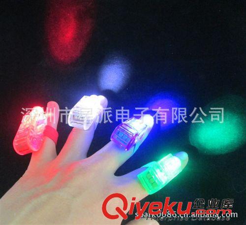 深圳發光手指燈 LED發光手指燈 幻彩手指燈 魔術貼手指燈原始圖片2