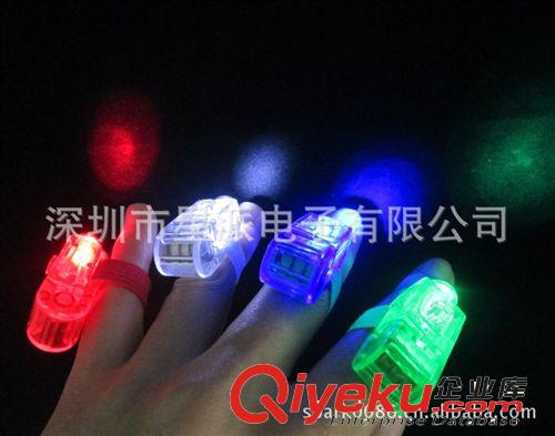 深圳發光手指燈 LED發光手指燈 幻彩手指燈 魔術貼手指燈原始圖片3
