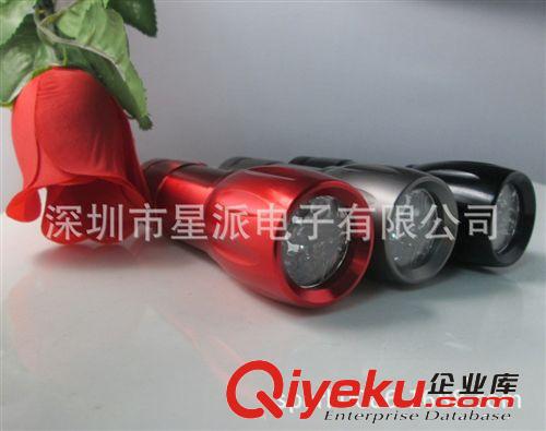 紅色外殼9燈led最亮手電筒 家用夜間必備照明產品 led電子產品