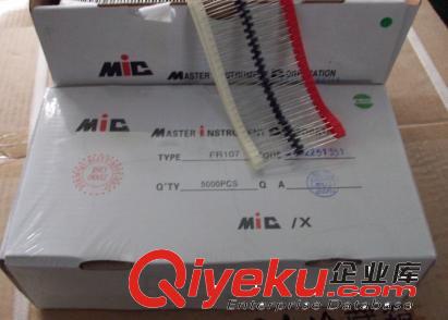 FR107 快恢復(fù)二極管 58*0.7全銅腳 編帶原始圖片2