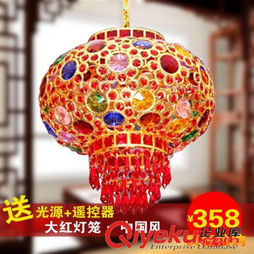 喜慶燈籠燈 陽臺吊燈 360可旋轉(zhuǎn)燈籠燈 中式紅燈籠