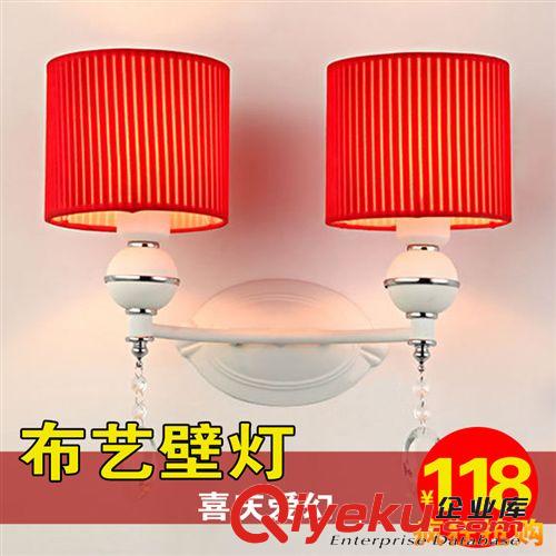 現代簡約創意LED單雙頭壁燈客廳臥室床頭樓梯過道陽臺燈具