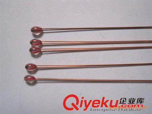 單端玻璃，NTC熱敏電阻器，NTC溫度傳感器，頭部=1.3MM,1.6MM,2.0原始圖片2