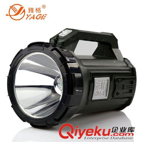 雅格5526遠(yuǎn)射LED探照燈 安保巡邏手提燈 充電強(qiáng)光手電筒 夜釣打獵