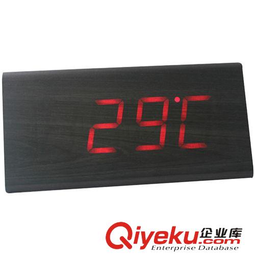 木頭創意 LED鐘 聲控木鐘 LED鬧鐘 鬧鐘木時鐘 創意LED木鐘 紅燈