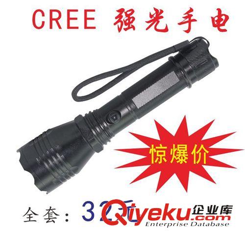 廠家批發(fā)迷你型進(jìn)口CREE 調(diào)焦 強(qiáng)光大功率 LED夜騎 鋁合金 小手電